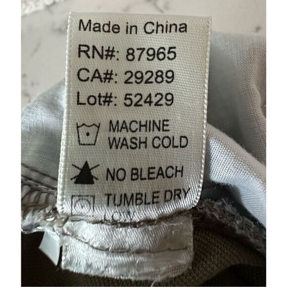 Elan Women’s Drawstring Front Cotton Blend Pants Green Size Medium - Picture 7 of 7